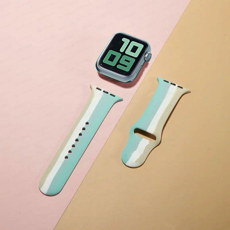 Simple And Creative Colorful Silicone Replacement Strap
