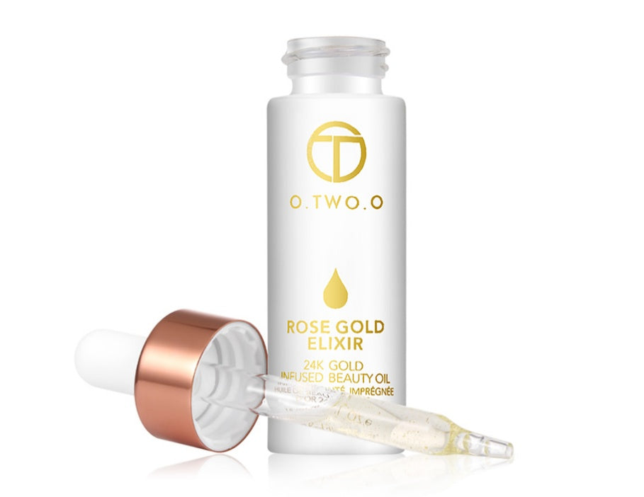 24k Rose Gold Elixir Skin Make Up Oil For Face Essential Oil Before Primer Foundation