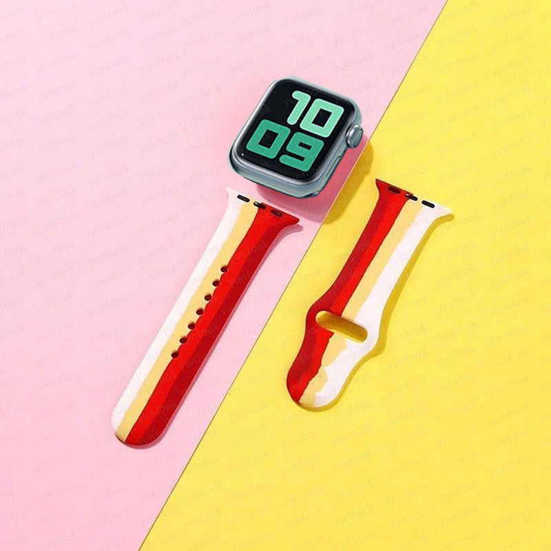 Simple And Creative Colorful Silicone Replacement Strap