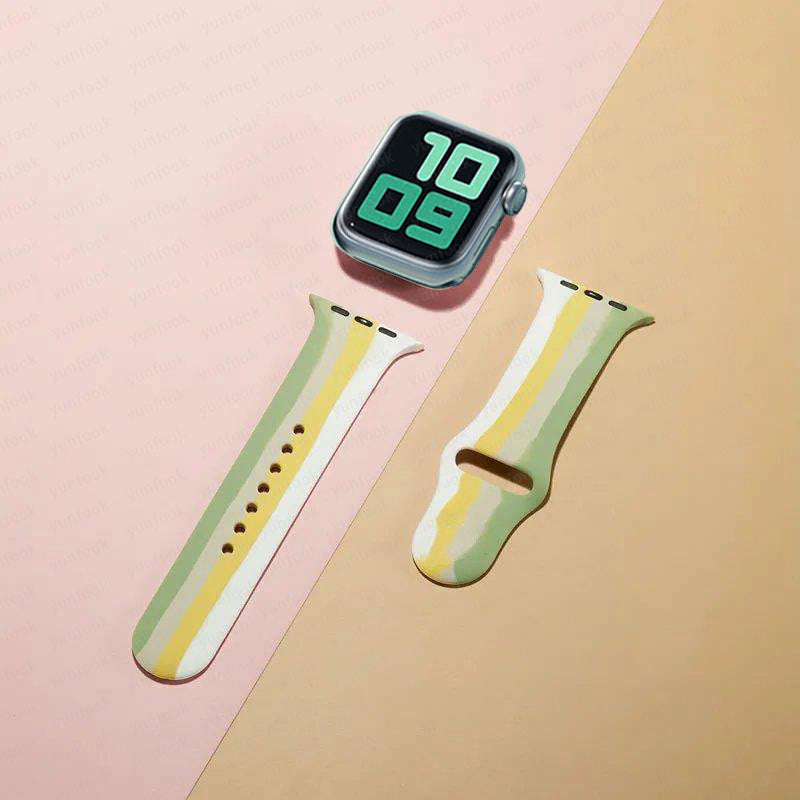 Simple And Creative Colorful Silicone Replacement Strap