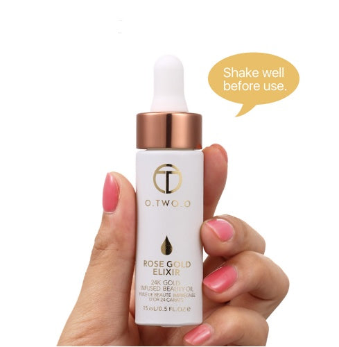 24k Rose Gold Elixir Skin Make Up Oil For Face Essential Oil Before Primer Foundation