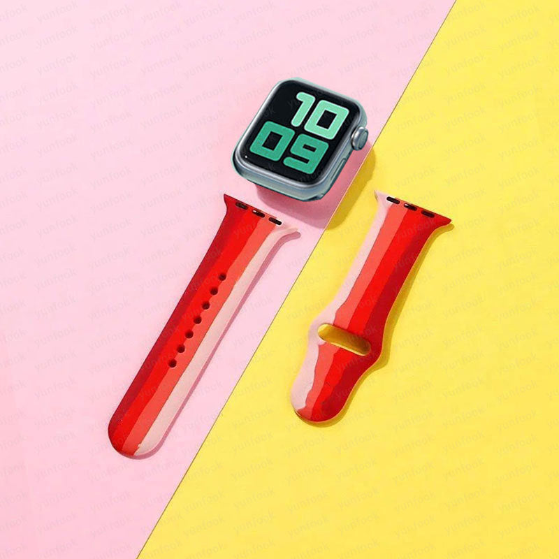 Simple And Creative Colorful Silicone Replacement Strap