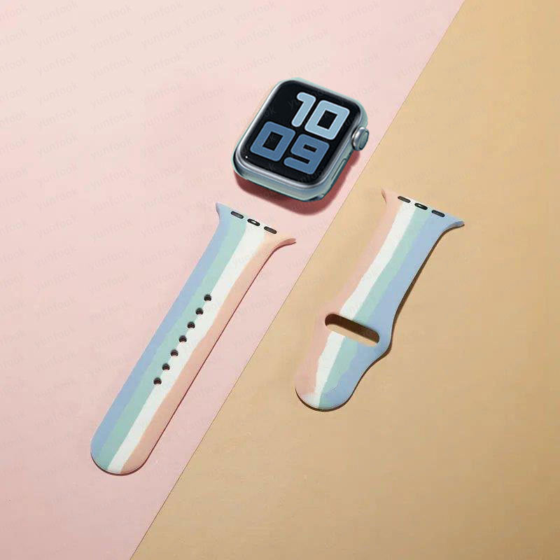 Simple And Creative Colorful Silicone Replacement Strap