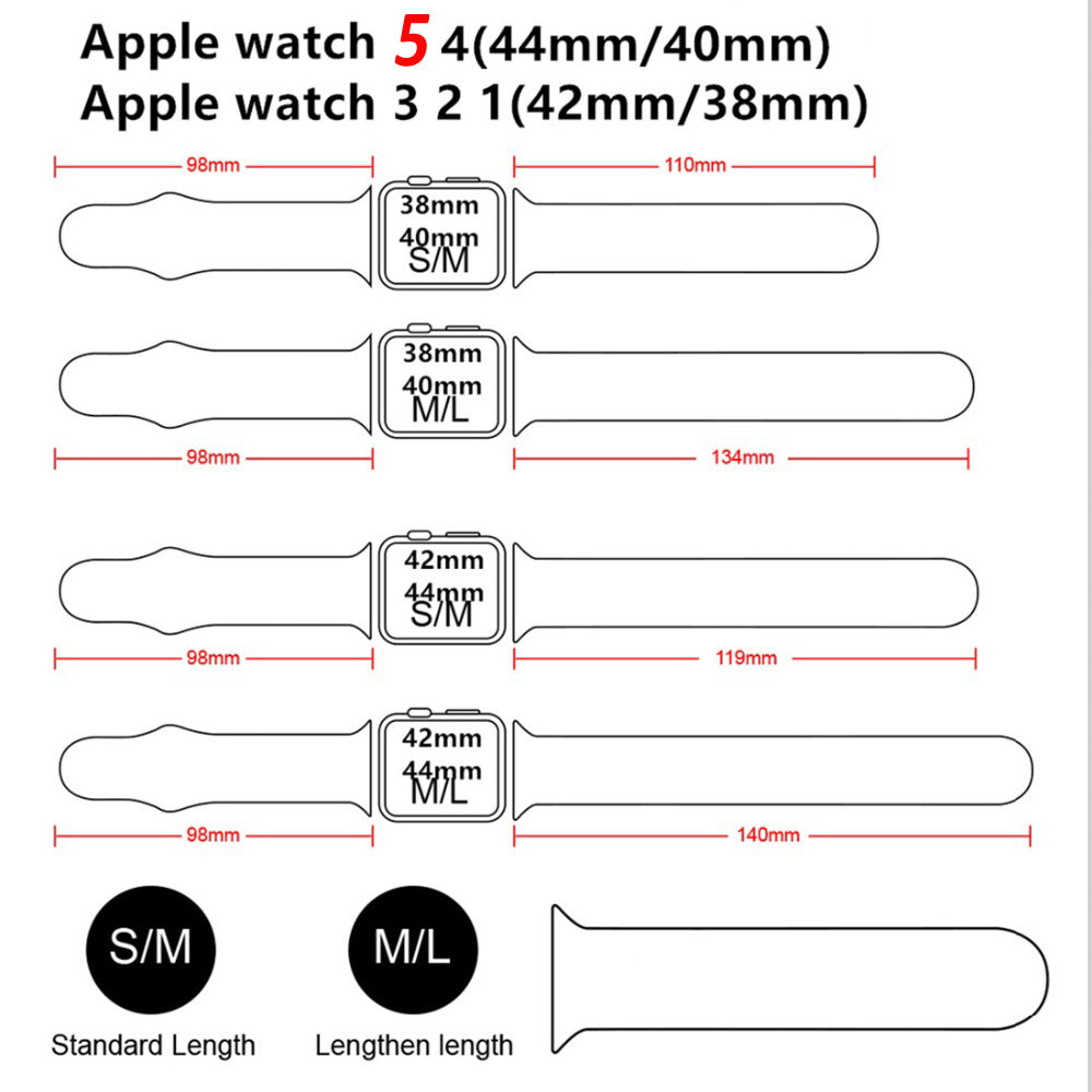 Simple And Creative Colorful Silicone Replacement Strap
